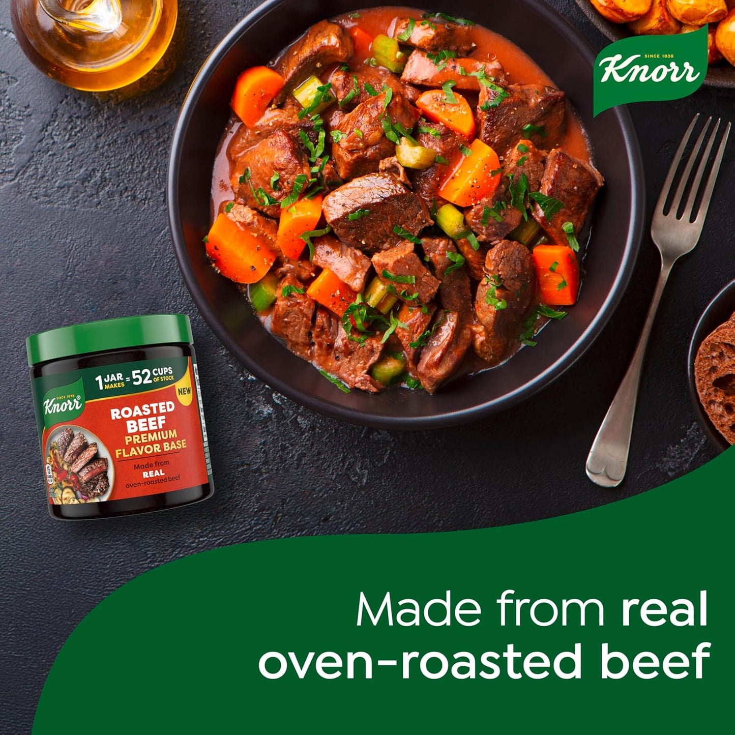 Knorr Premium Beef Concentrate – Crafted from Oven-Roasted Beef for Gourmet Entertaining