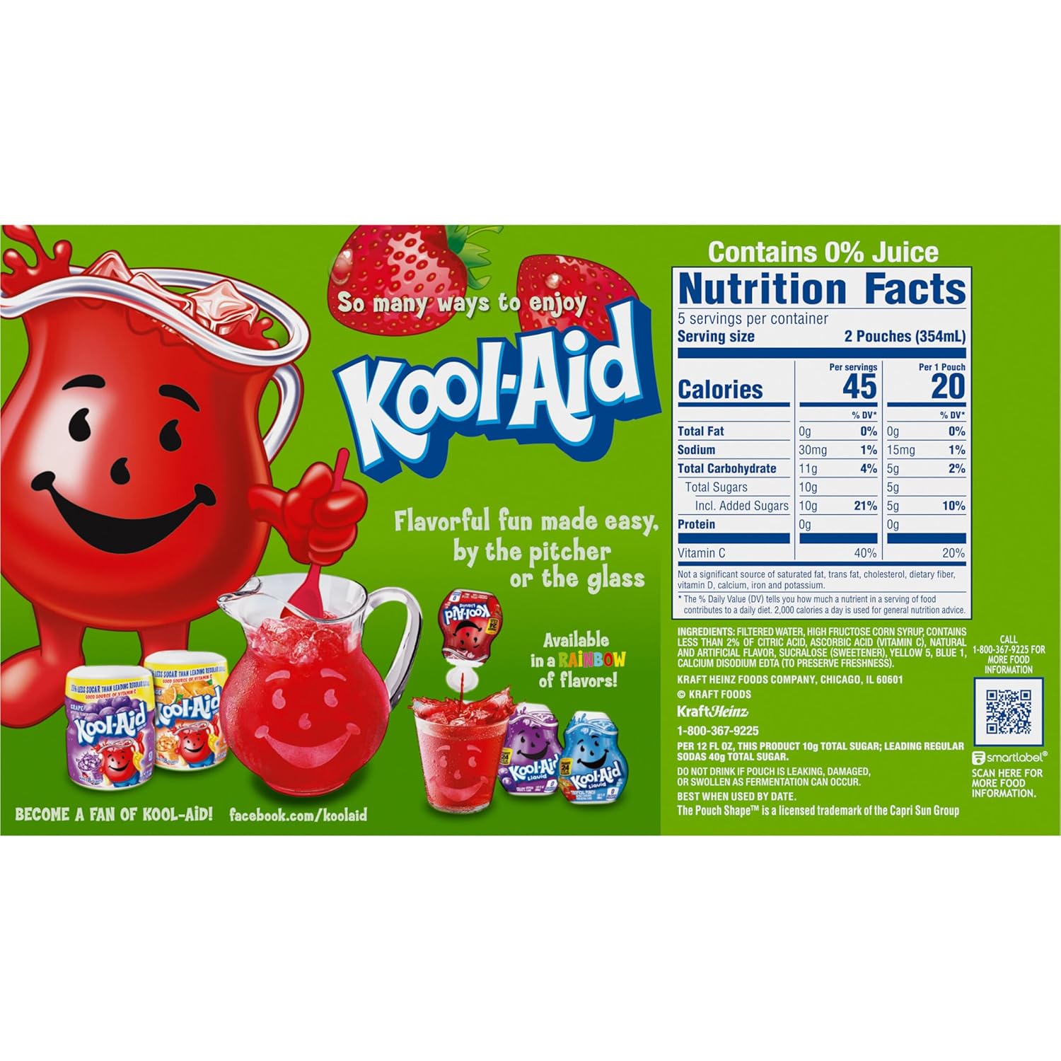 Kool-Aid Jammers Sports Sideline Beverage – Easy-Open Pouches for Practice, Games, and Outdoor Play