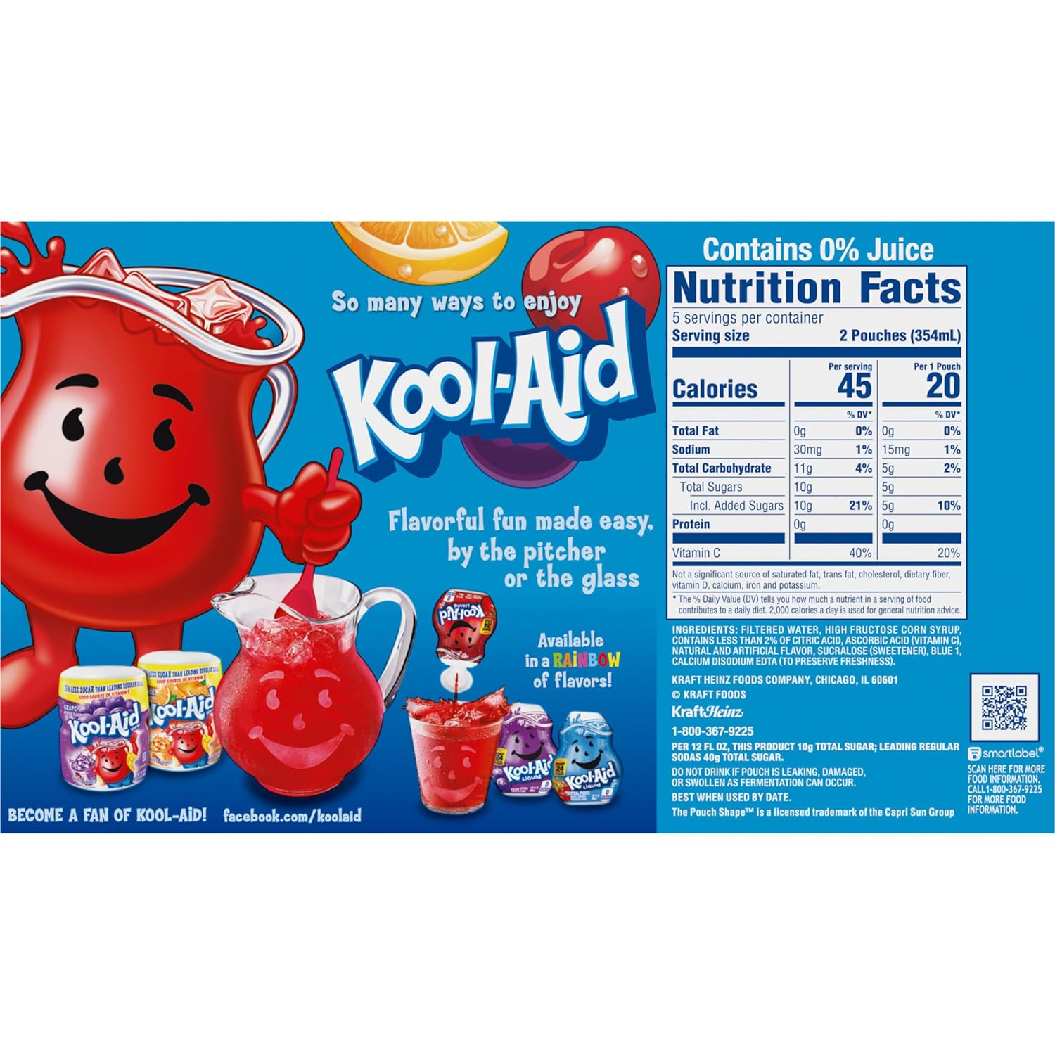 Kool-Aid Jammers Tropical Punch Drink Packs – Study Snack Beverage for Dorm and Apartment Stocking