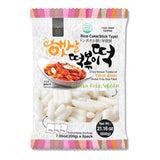 Unha's Korean Garaetteok Rice Cake – 21.16 oz Plain Tteokbokki Sticks for Comfort Meals at the Family Table