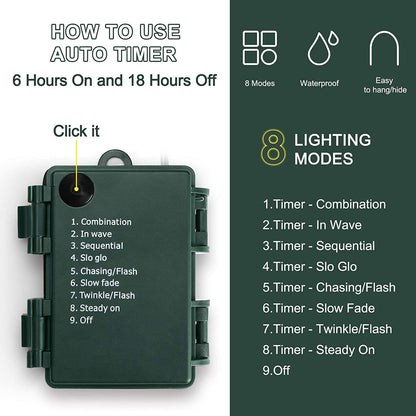 KOUQIYA Battery Powered Fairy Lights with Timer – Valentine's Day Gift for Her, Romantic Warm White Bedroom Decor
