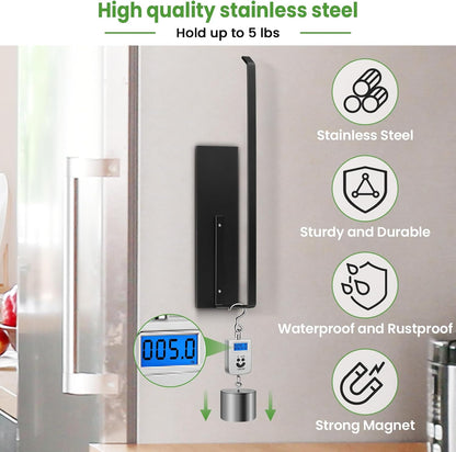 Kovessly Towel Rack Magnet – Weather-Resistant Powder-Coated Organizer for Garage Workbenches and Outdoor Kitchens