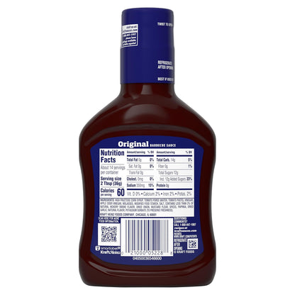 Kraft BBQ Barbecue Sauce – No-Fuss Multi-Purpose Sauce for Intentional, Less-Is-More Cooking