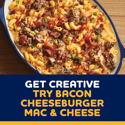 Kraft Deluxe Original Mac & Cheese – Real Cheese Comfort Food Without Artificial Dyes, 3 Pack