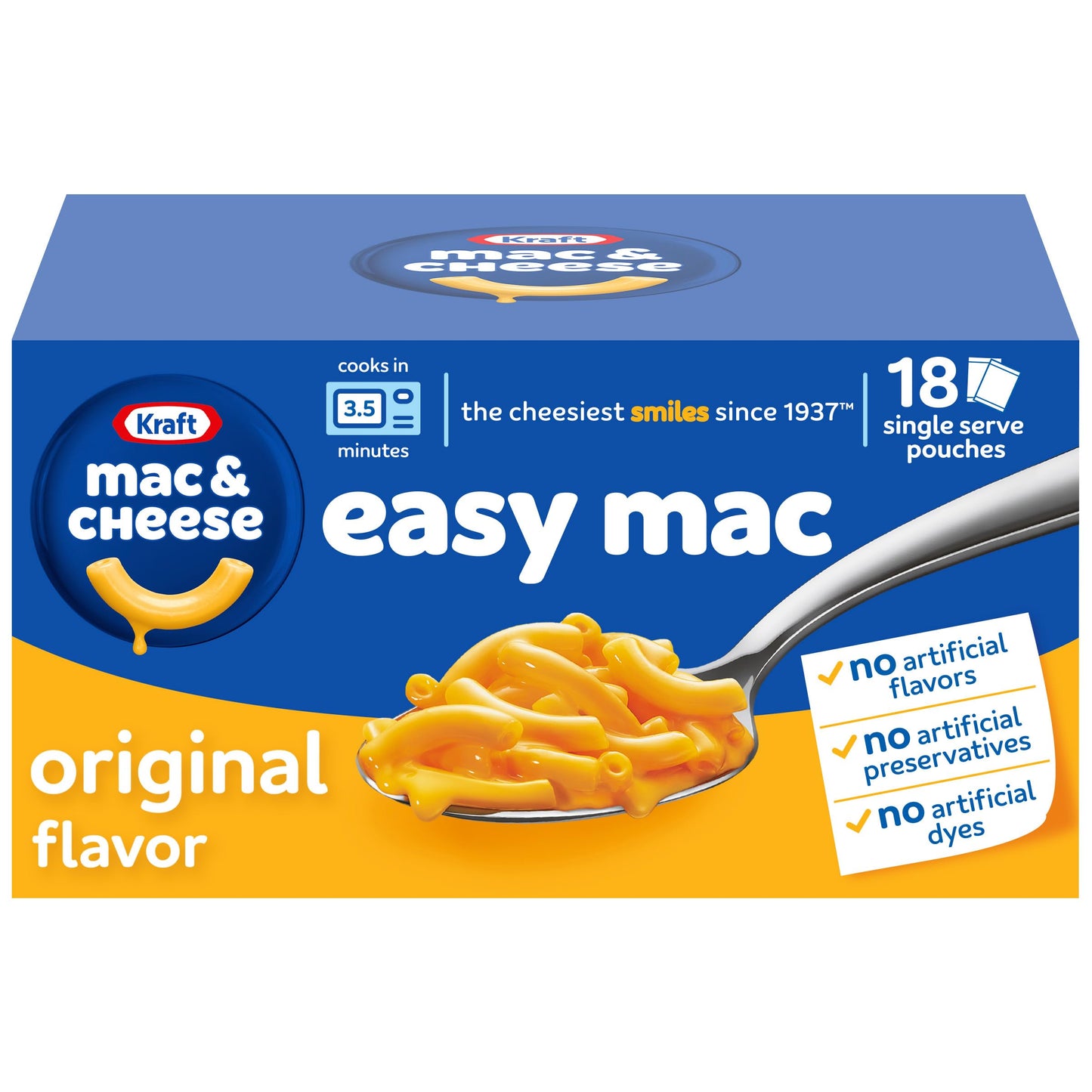 Kraft Easy Mac Microwavable Mac & Cheese – After-School Snack for Kids Lunch Boxes