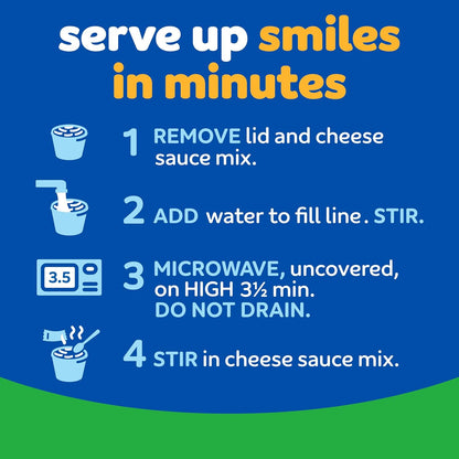 Kraft Gluten Free Original Mac & Cheese 4-Pack – Home Office Lunch Solution for Remote Workers, Microwave-Ready in Under 4 Minutes