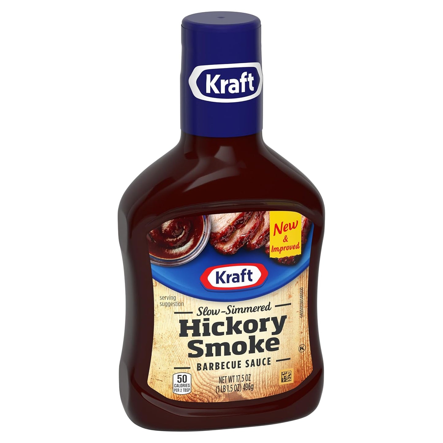 Kraft Hickory Smoke BBQ Sauce, 17.5 oz Bottle – Valentine's Day Stocking Stuffer for Couples Who Grill Together