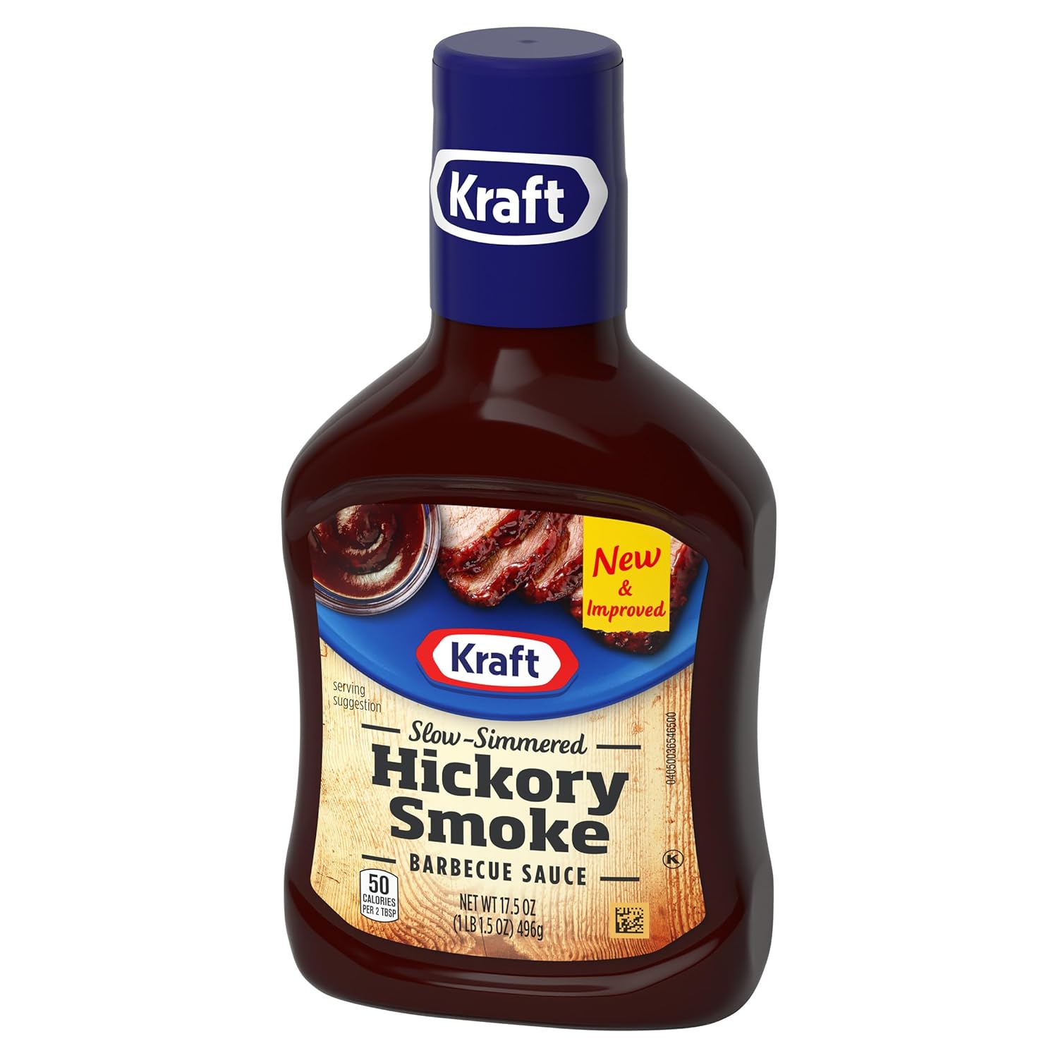 Kraft Hickory Smoke BBQ Sauce, 17.5 oz Bottle – Valentine's Day Stocking Stuffer for Couples Who Grill Together