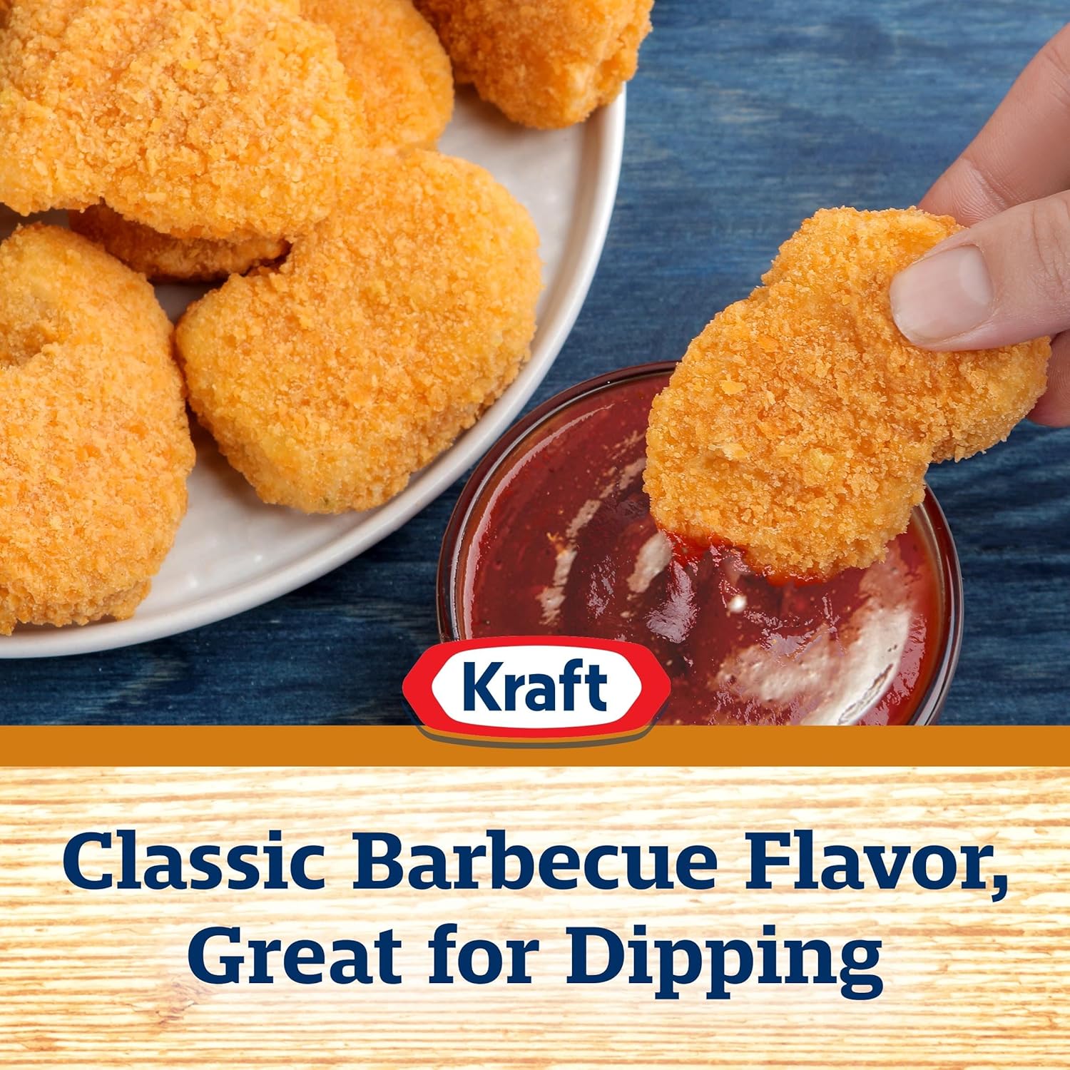 Kraft Hint of Honey Slow-Simmered BBQ Sauce – Guilt-Free Marinade and Glaze for Lean Protein Meals