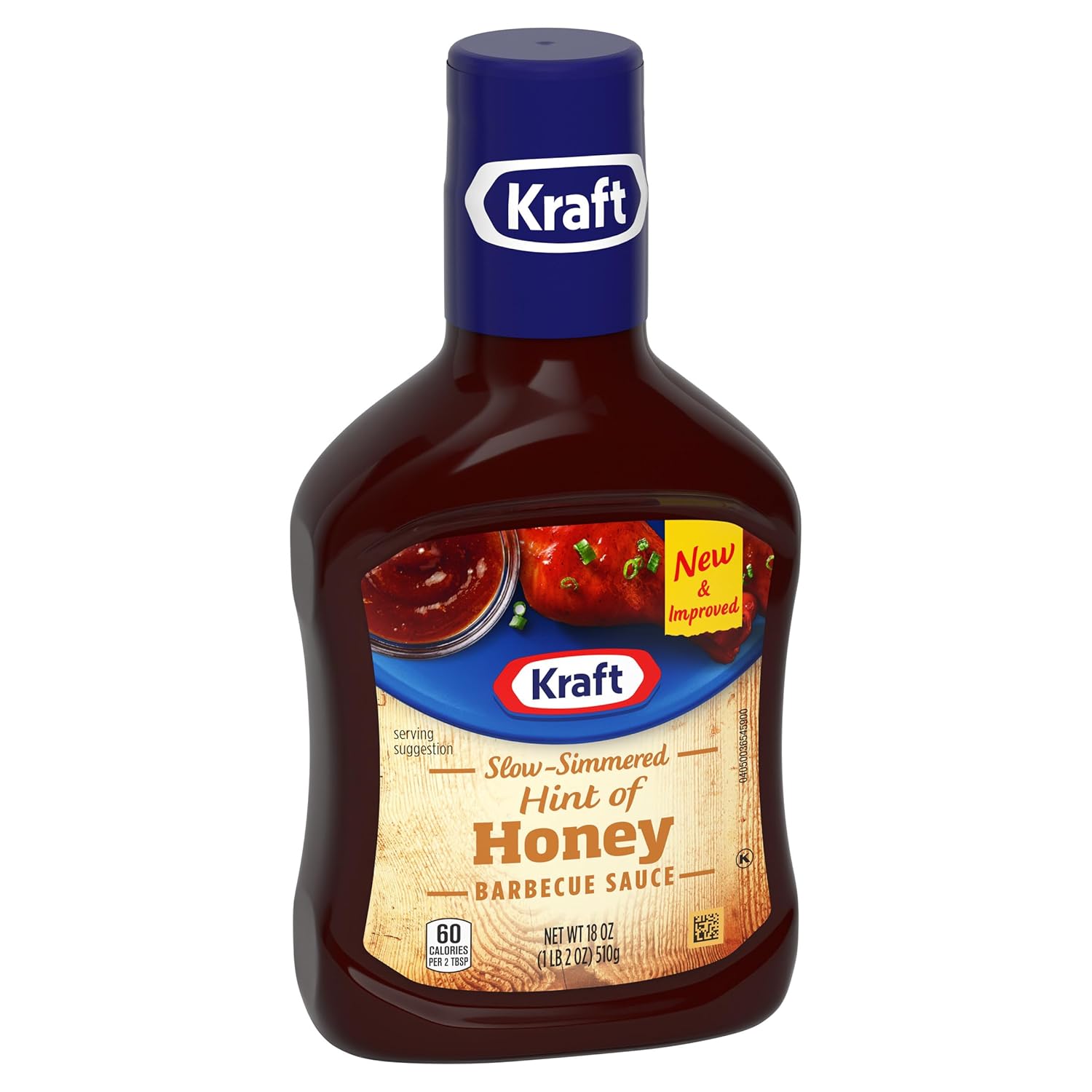 Kraft Hint of Honey Slow-Simmered BBQ Sauce – Guilt-Free Marinade and Glaze for Lean Protein Meals