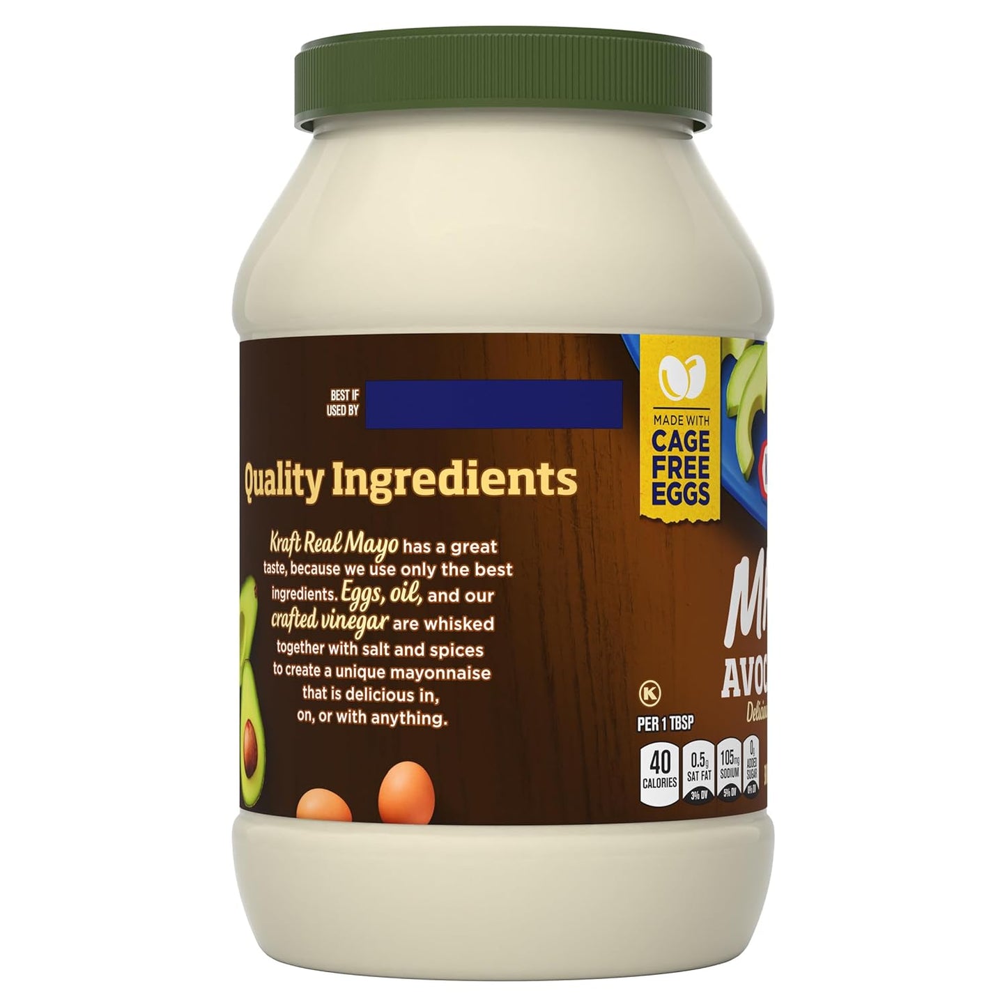 Kraft Mayo Reduced Fat with Avocado Oil – Portable Creamy Condiment for Camping Coolers and Patio Dining