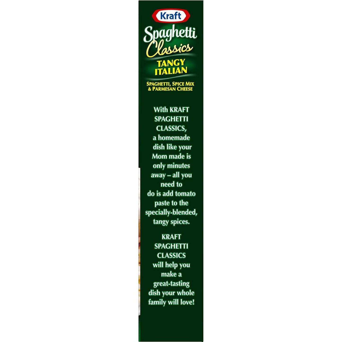 Kraft Spaghetti Classics — All-in-One Italian Meal Kit for Family Dinners, Customizable with Ground Beef, 8 oz