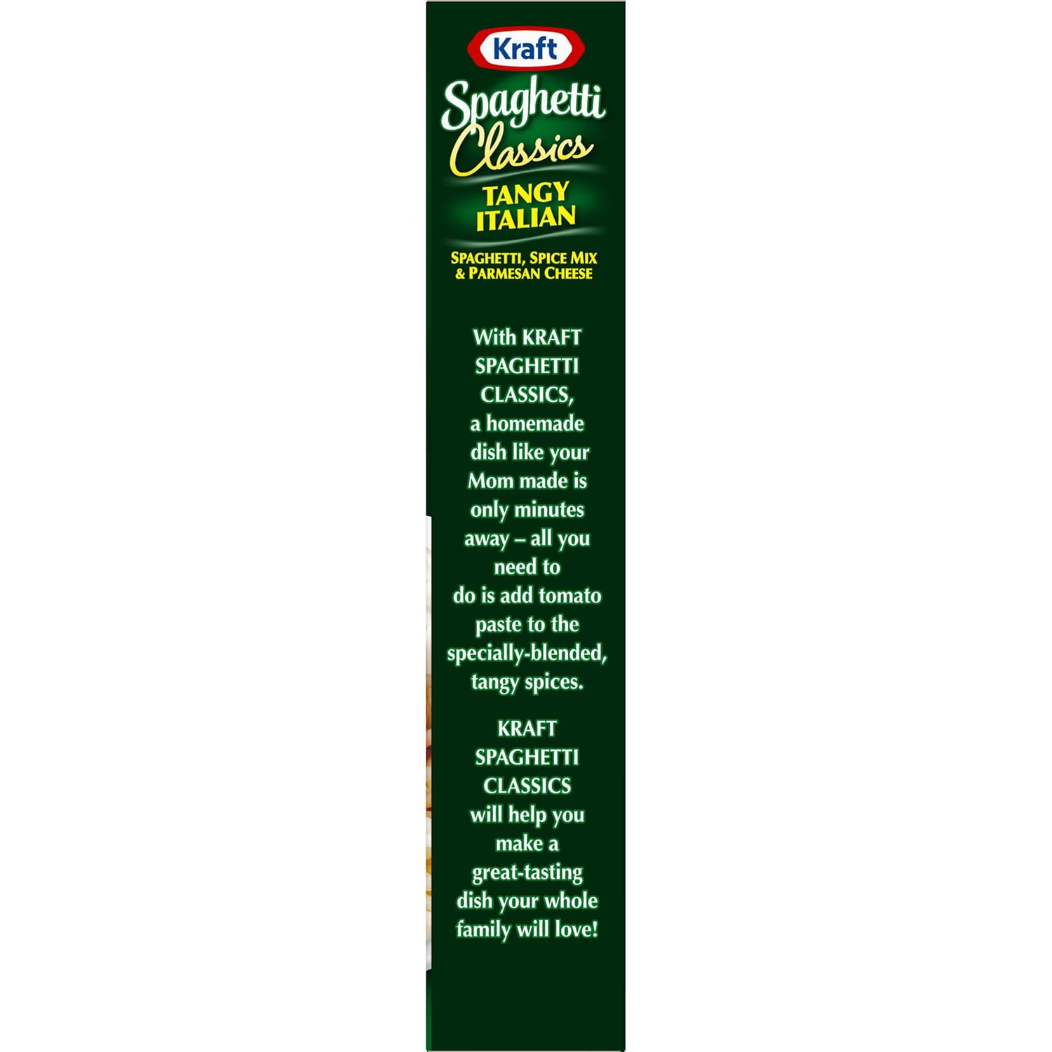 Kraft Spaghetti Classics — All-in-One Italian Meal Kit for Family Dinners, Customizable with Ground Beef, 8 oz
