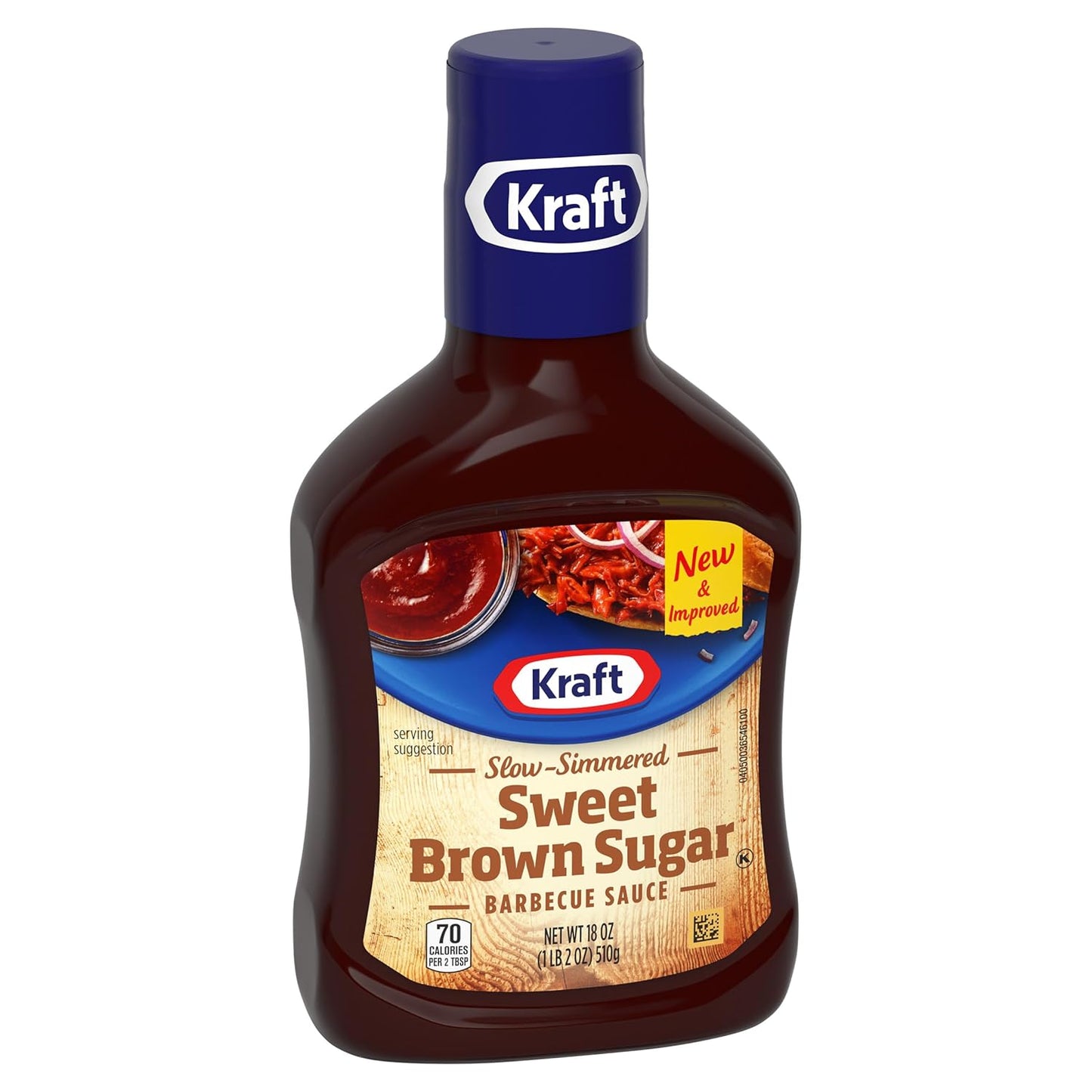Kraft Sweet Brown Sugar Slow-Simmered Barbecue Sauce, 18 oz Present for Dad on Father's Day and Holiday Cookouts
