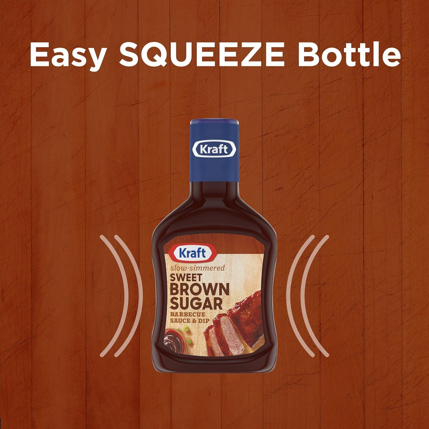 Kraft Sweet Brown Sugar Slow-Simmered Barbecue Sauce, 18 oz Present for Dad on Father's Day and Holiday Cookouts