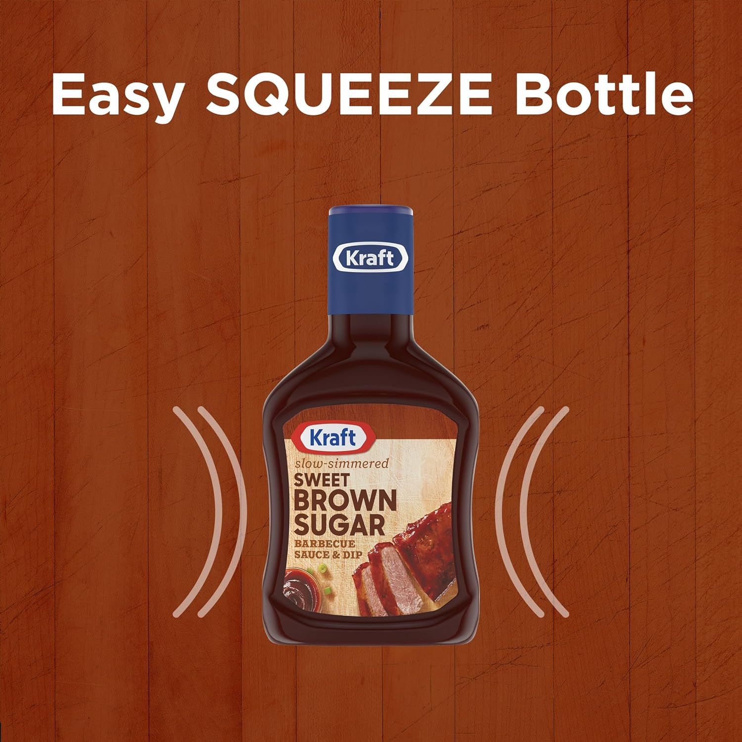Kraft Sweet Brown Sugar Slow-Simmered Barbecue Sauce, 18 oz Present for Dad on Father's Day and Holiday Cookouts