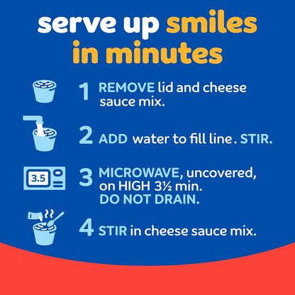 Kraft Triple Cheese Mac & Cheese Microwave Cups – Better-for-You Mac and Cheese for Guilt-Free Indulgence