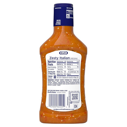 Kraft Zesty Italian Dressing – Diet Friendly Marinade for Meal Prep Sundays