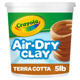 Crayola Air Dry Clay 5lb Bucket – Bulk White Air-Dry Modeling Clay for Preschool Centers, Art Classroom Storage and STEAM Lesson Stations