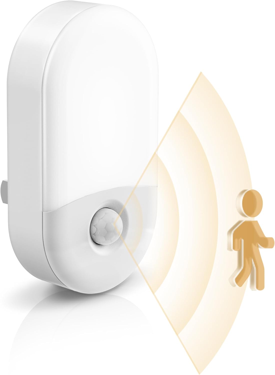 L LOHAS Plug-in Motion Night Light – 60-Second Auto Off, Trip and Fall Prevention for Bedroom and Hallway