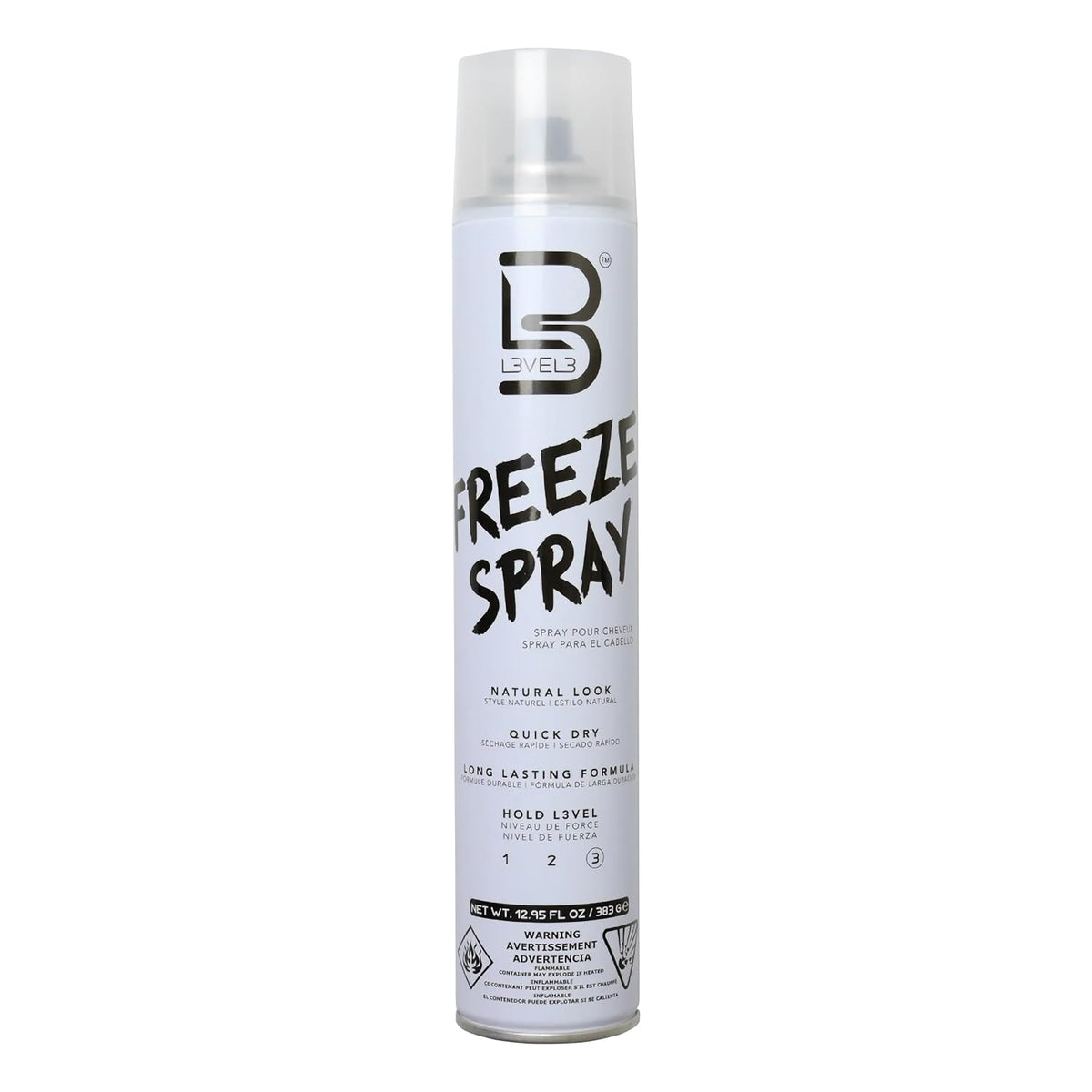 L3 Hair Spray Level 3 – Effortless One-Step Hold for Minimalist Morning Routines, Smooth Non-Sticky Finish