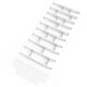 2.35''H, 17''-22''L, 10 Dividers - WHITE