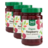 365 by Whole Foods Market Organic Raspberry Fruit Spread 17 Oz – Bulk 3-Pack for Lunch Packing, Breakfast, and Baking with Kids
