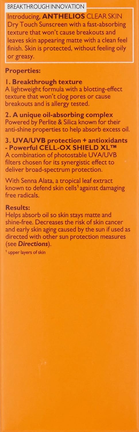 La Roche-Posay Anthelios Dry Touch SPF 60 – Beach and Hiking Sun Defense, Travel Size Oil-Free Sunscreen