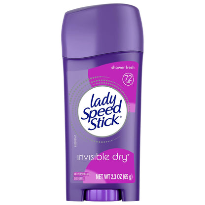 Lady Speed Stick Shower Fresh Antiperspirant – Wellness Routine Staple for Women Who Prioritize Personal Care, 2.3 oz (4 Pack)