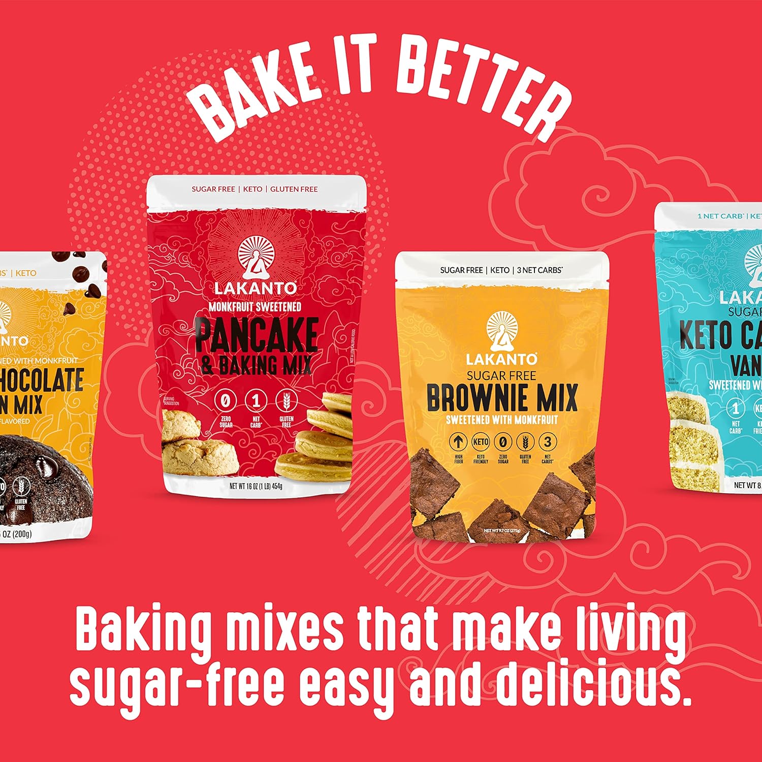 Lakanto Monk Fruit Cookie Mix – Care Package Gift for Anyone on a Low Carb Lifestyle