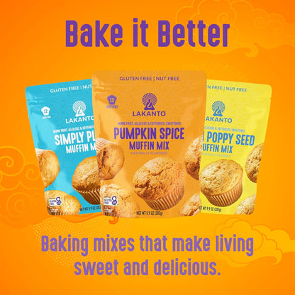 Lakanto Pumpkin Spice Muffin Mix - Cozy Seasonal Gift Basket Addition for Pumpkin Spice Lovers