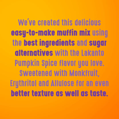Lakanto Pumpkin Spice Muffin Mix - Cozy Seasonal Gift Basket Addition for Pumpkin Spice Lovers
