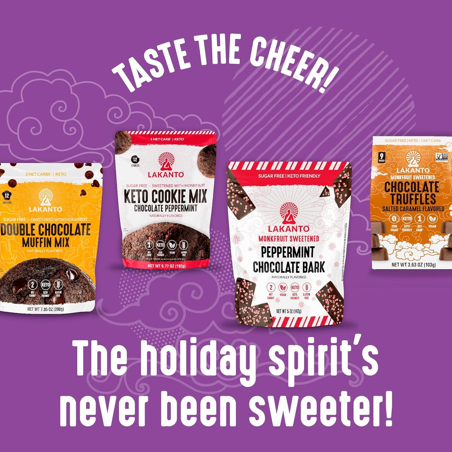 Lakanto Sugar Free Drinking Chocolate - Holiday Gift for Mom and Elderly Parents, Diabetic-Friendly Drinking Cocoa, Easy Subscription