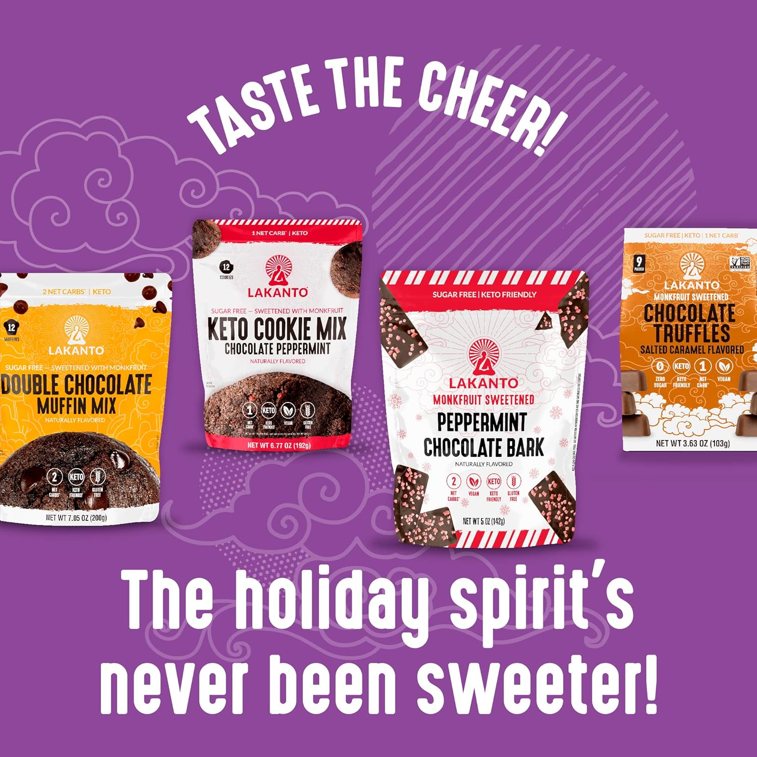 Lakanto Sugar Free Drinking Chocolate - Holiday Gift for Mom and Elderly Parents, Diabetic-Friendly Drinking Cocoa, Easy Subscription