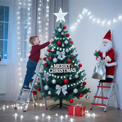 Lakumu Snowflake LED String Lights 20FT 8 Modes Timer Fairy Lights for Fireplace Mantel and Window Garland Styling