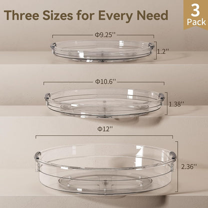 LAMU Spinning Display Tray – 12 Inch Decorative Turntable for Cozy Kitchen Counter and Open Shelf Styling