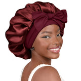 YANIBEST Oversized Satin Sleep Bonnet – Couture-Inspired Hair Care Accessory for Ladies Who Treat Bedtime as a Beauty Ritual