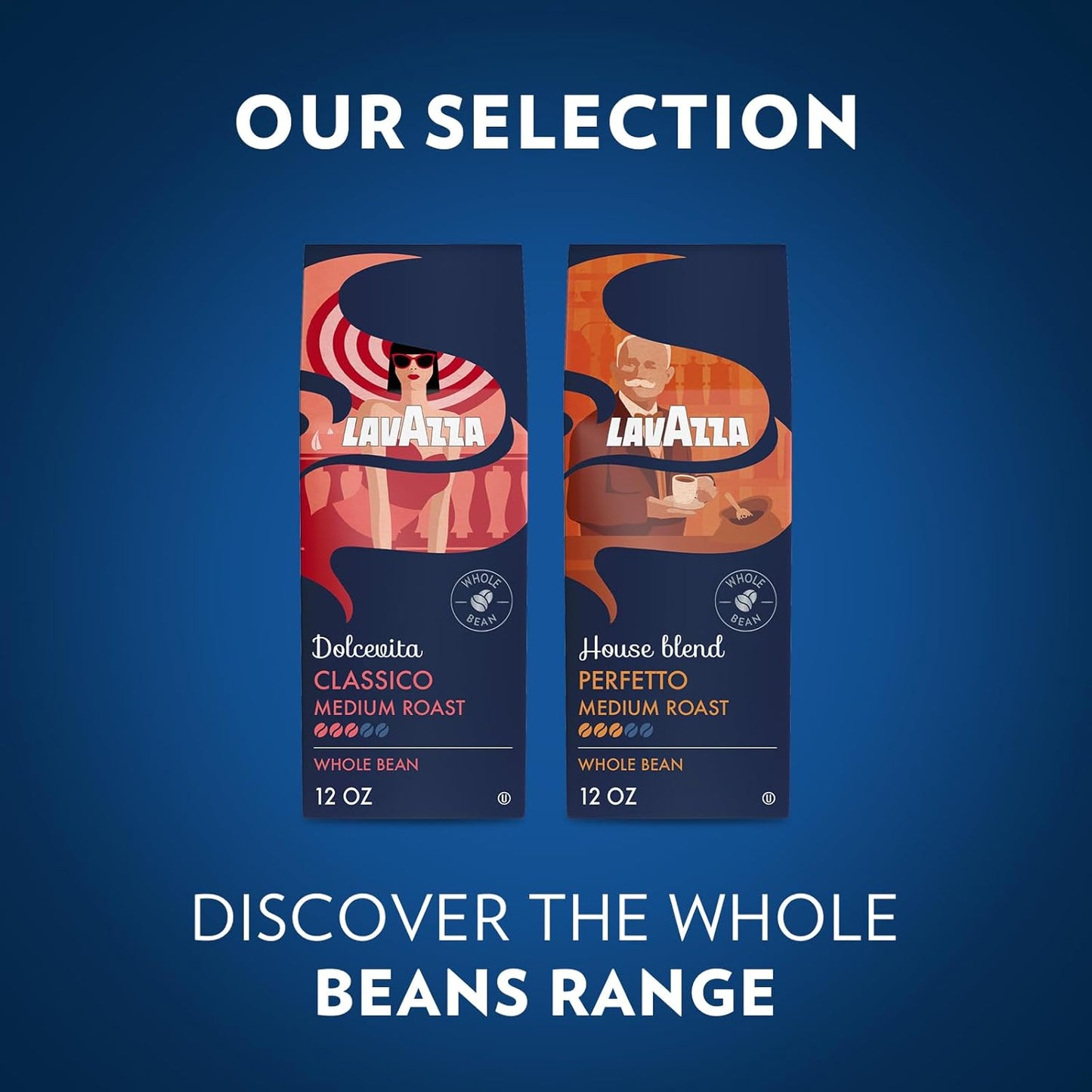 Lavazza House Blend Perfetto Whole Bean Coffee 12oz – Study Desk Coffee for Long Reading Hours, Low Intensity Italian Drip Brew