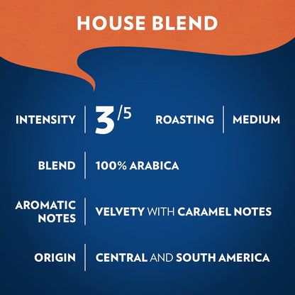 Lavazza House Blend Perfetto Whole Bean Coffee 12oz – Study Desk Coffee for Long Reading Hours, Low Intensity Italian Drip Brew