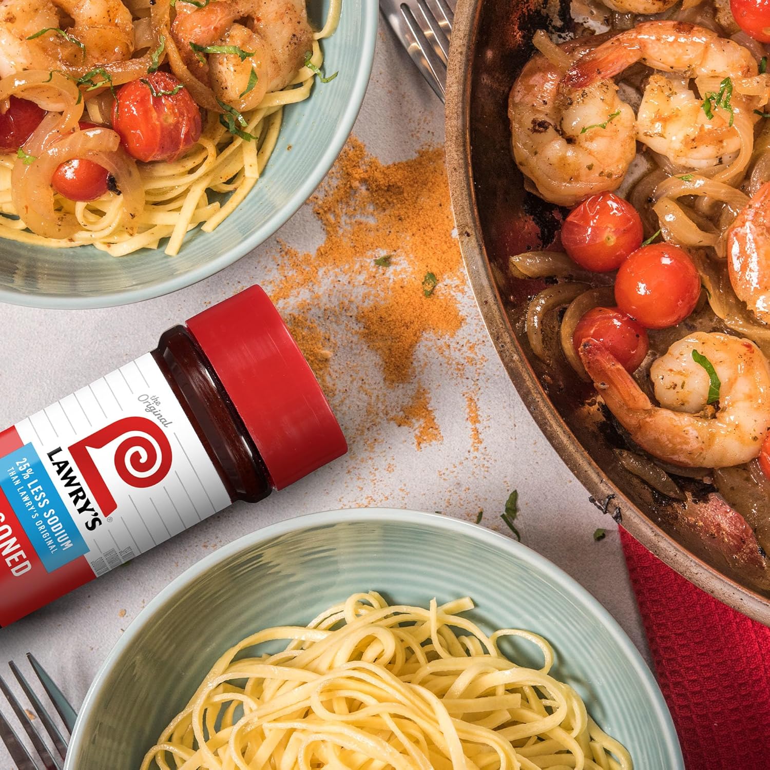 Lawry's 25% Less Sodium Seasoned Salt – Parent-Approved Spice Blend for Picky Eater Favorites