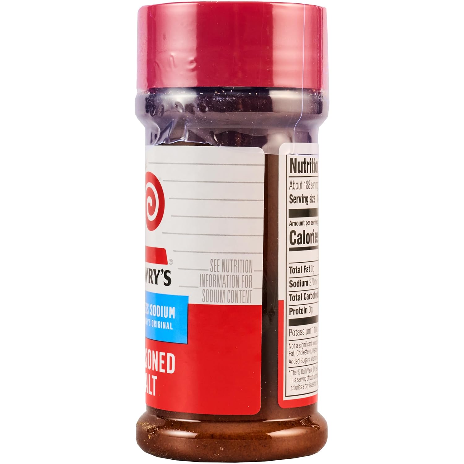 Lawry's 25% Less Sodium Seasoned Salt – Parent-Approved Spice Blend for Picky Eater Favorites