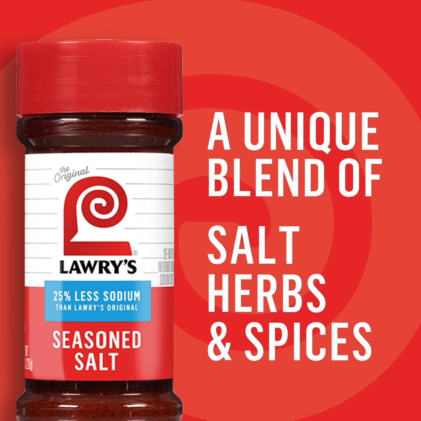 Lawry's 25% Less Sodium Seasoned Salt – Parent-Approved Spice Blend for Picky Eater Favorites