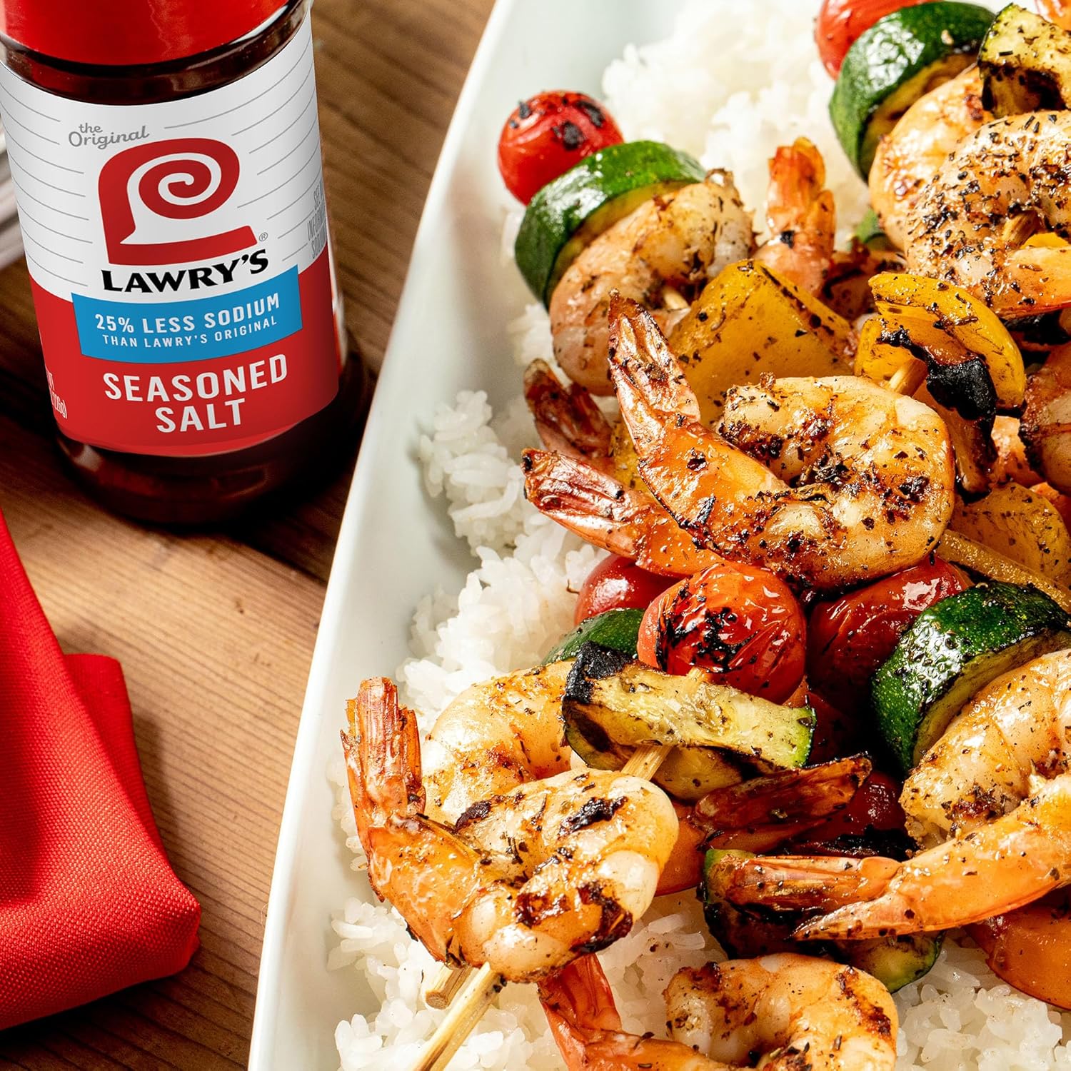 Lawry's 25% Less Sodium Seasoned Salt – Parent-Approved Spice Blend for Picky Eater Favorites