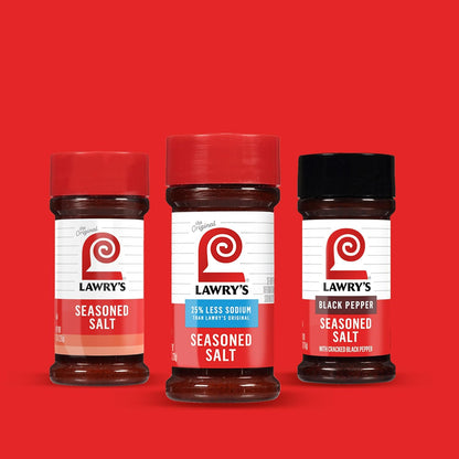 Lawry's 25% Less Sodium Seasoned Salt – Parent-Approved Spice Blend for Picky Eater Favorites