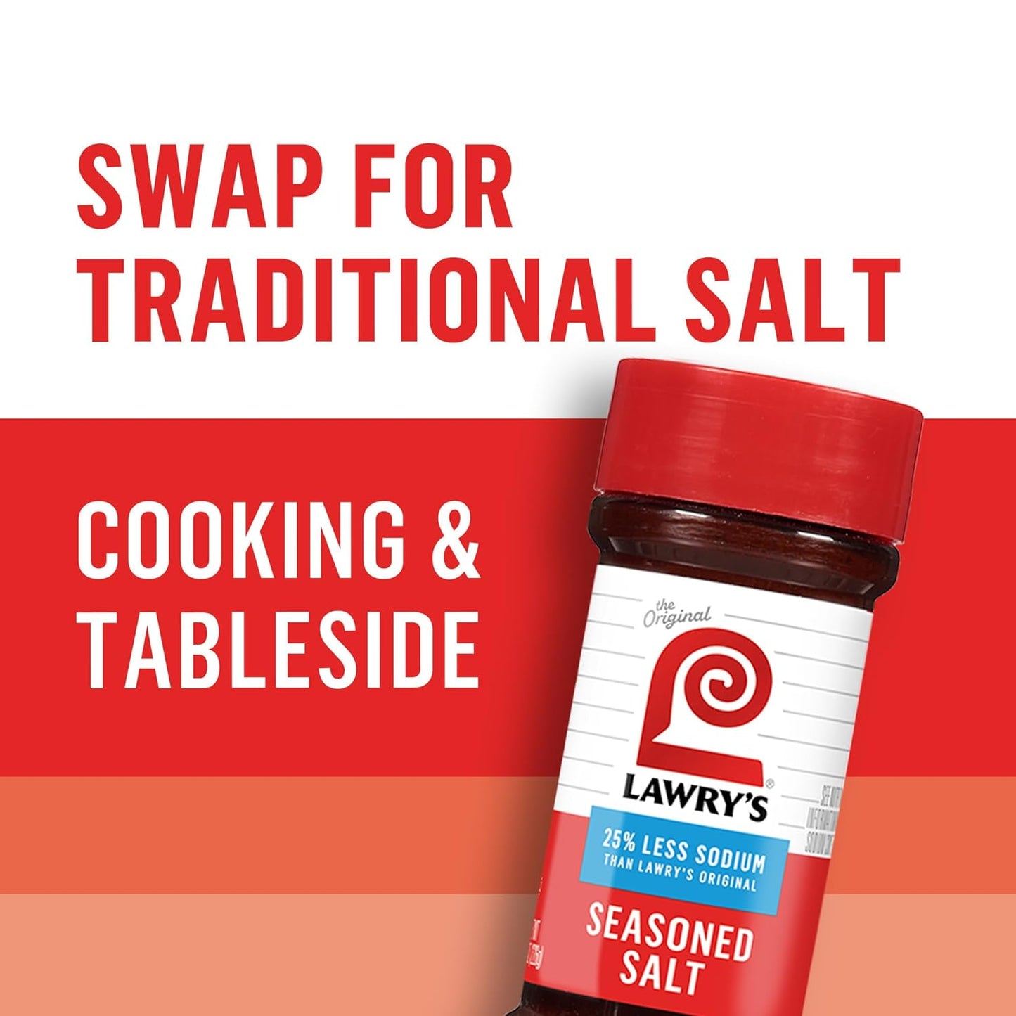 Lawry's 25% Less Sodium Seasoned Salt – Parent-Approved Spice Blend for Picky Eater Favorites