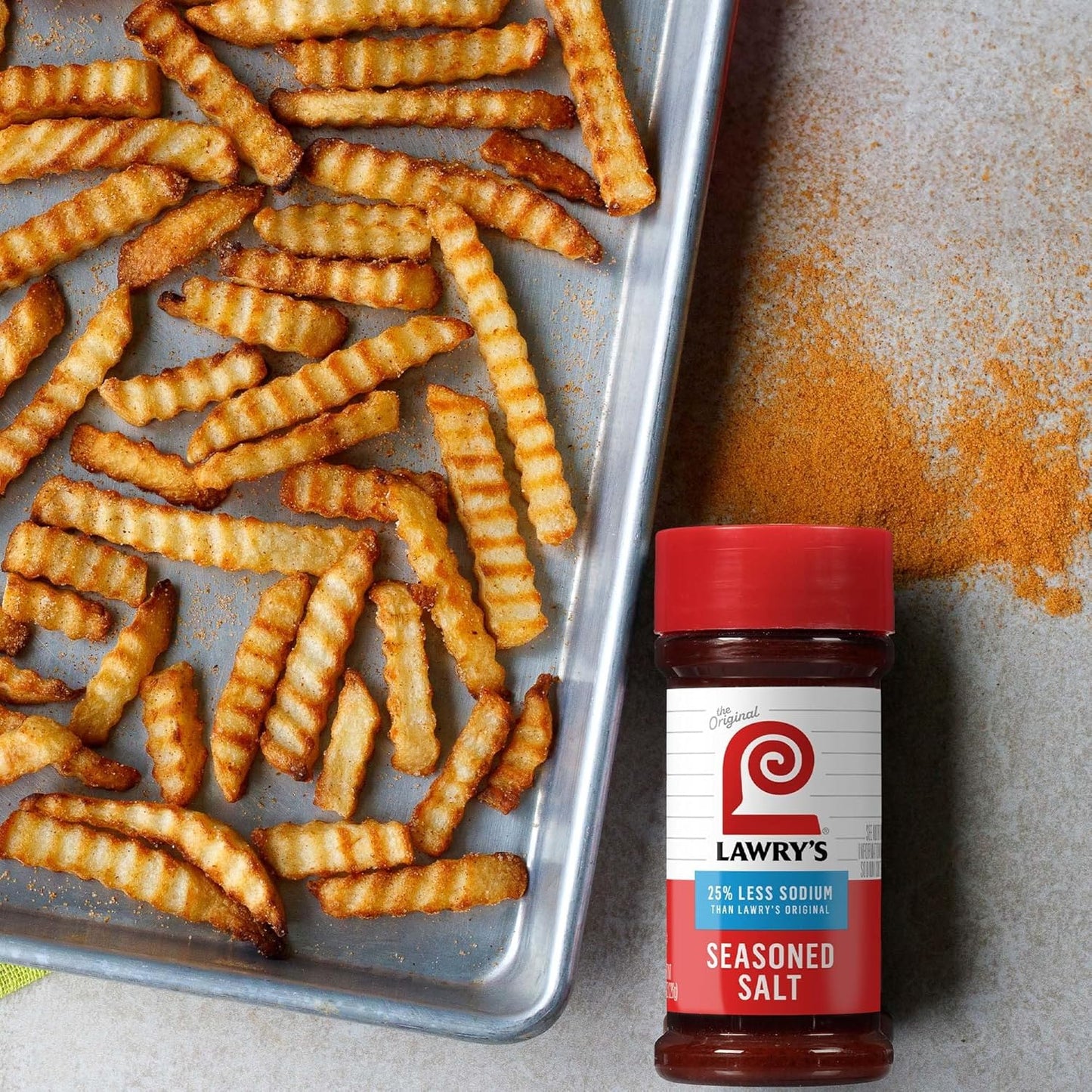 Lawry's 25% Less Sodium Seasoned Salt – Parent-Approved Spice Blend for Picky Eater Favorites