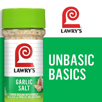 Lawry's Garlic Salt – Flavor Recovery Seasoning for Home Cooks Regaining Taste, 11 oz Shaker
