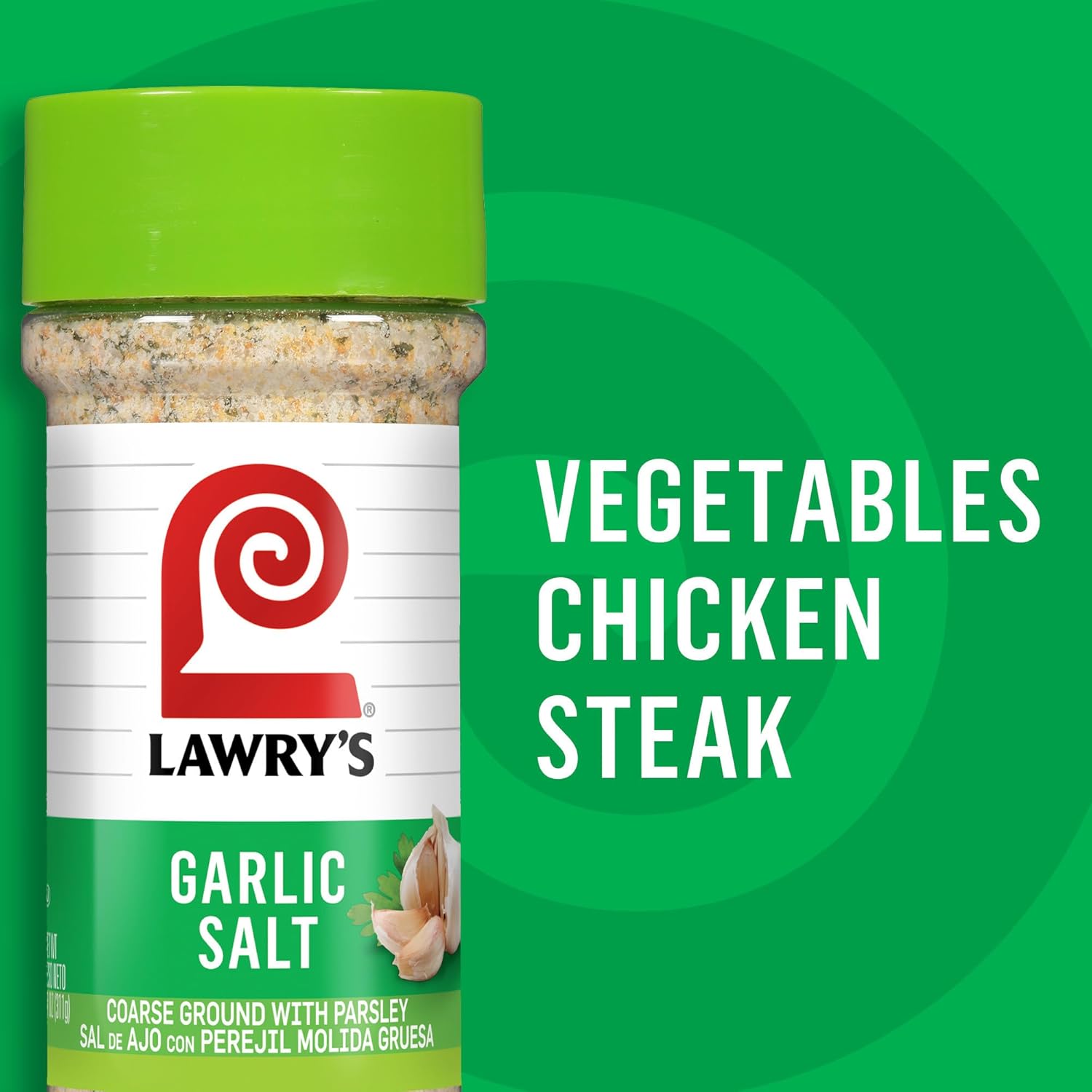 Lawry's Garlic Salt – Flavor Recovery Seasoning for Home Cooks Regaining Taste, 11 oz Shaker