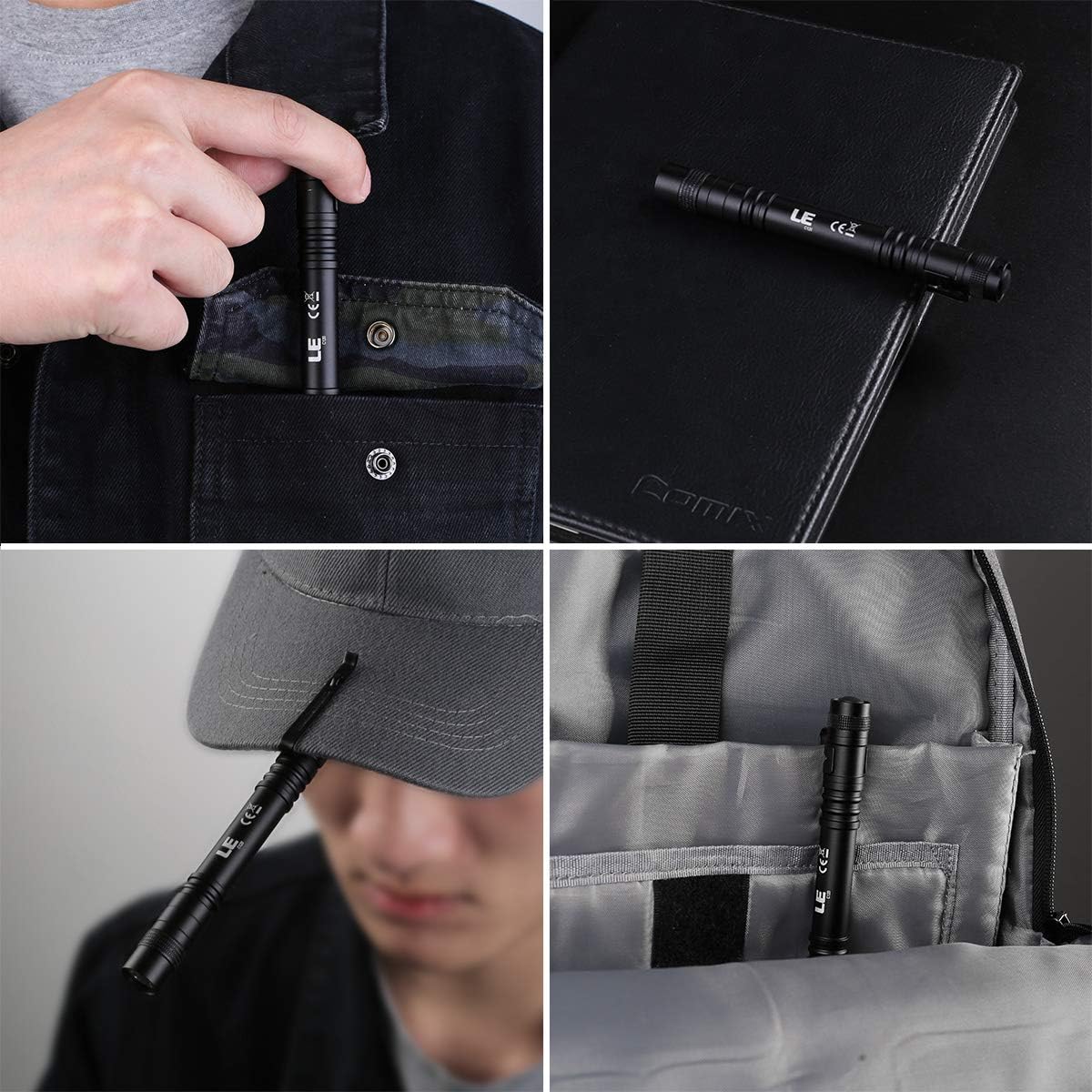 LE Waterproof Pen Flashlight – Glove Box Emergency Light for Roadside Breakdowns and Storms