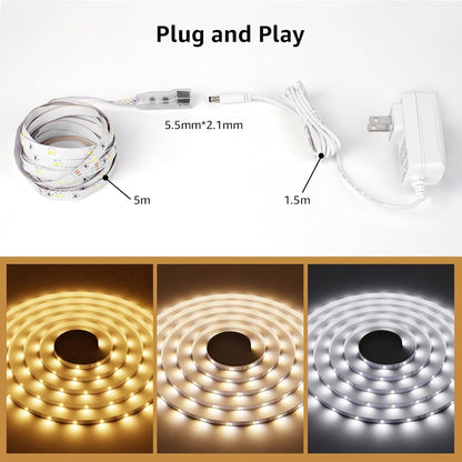 Lepro LED Tunable White Strip Light – Aesthetic Ambient Lighting for Apartments, Cuttable Warm to Cool White Strip